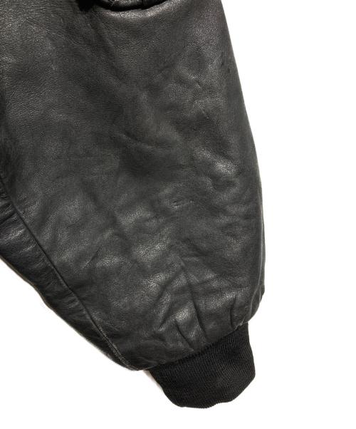 ROCKLAND（ロックランド）ROCKLAND (ロックランド) レザーボンバージャケット/Leather bomber jacket ブラック サイズ:2の古着・服飾アイテム