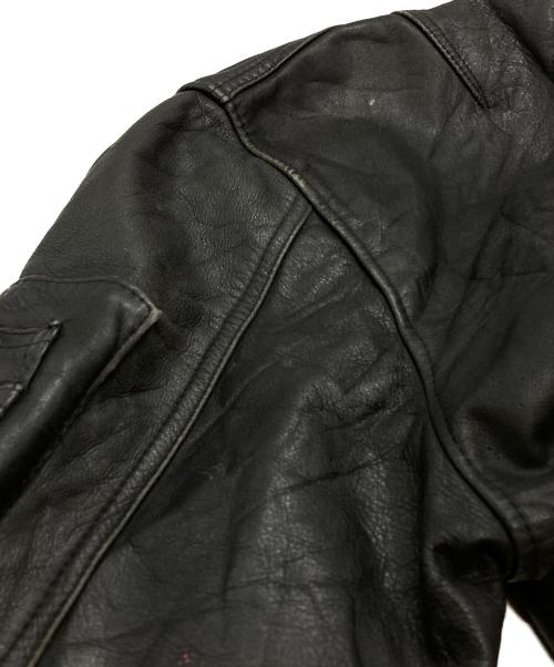 ROCKLAND（ロックランド）ROCKLAND (ロックランド) レザーボンバージャケット/Leather bomber jacket ブラック サイズ:2の古着・服飾アイテム