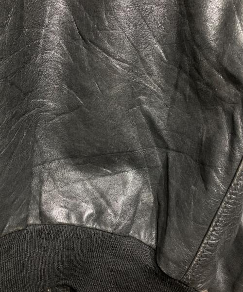 ROCKLAND（ロックランド）ROCKLAND (ロックランド) レザーボンバージャケット/Leather bomber jacket ブラック サイズ:2の古着・服飾アイテム