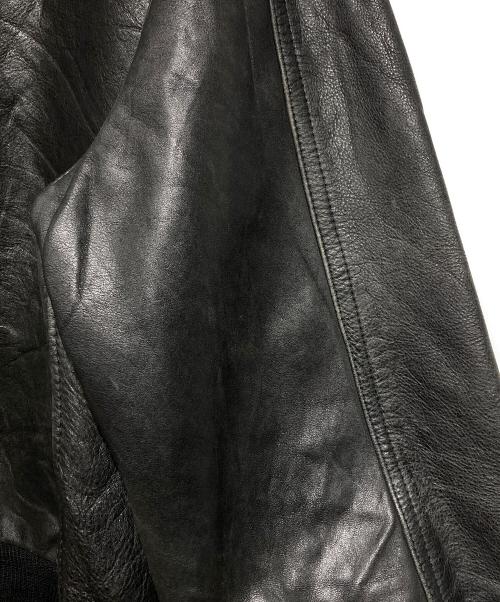 ROCKLAND（ロックランド）ROCKLAND (ロックランド) レザーボンバージャケット/Leather bomber jacket ブラック サイズ:2の古着・服飾アイテム