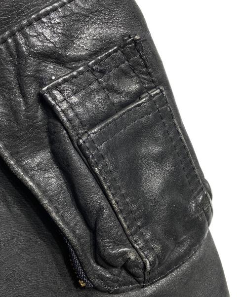 ROCKLAND（ロックランド）ROCKLAND (ロックランド) レザーボンバージャケット/Leather bomber jacket ブラック サイズ:2の古着・服飾アイテム