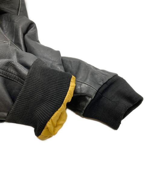 ROCKLAND（ロックランド）ROCKLAND (ロックランド) レザーボンバージャケット/Leather bomber jacket ブラック サイズ:2の古着・服飾アイテム