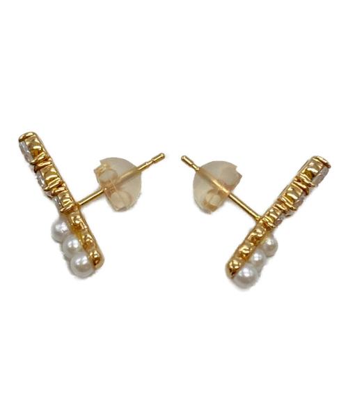 ete（エテ）ete (エテ) パールドレスアップピアス/Pearl Dress-Up Earrings ゴールドの古着・服飾アイテム