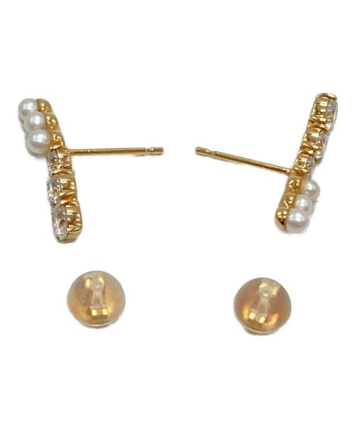 ete（エテ）ete (エテ) パールドレスアップピアス/Pearl Dress-Up Earrings ゴールドの古着・服飾アイテム