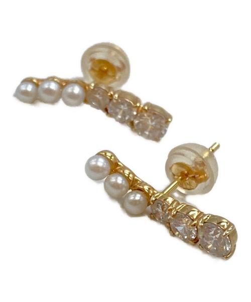 ete（エテ）ete (エテ) パールドレスアップピアス/Pearl Dress-Up Earrings ゴールドの古着・服飾アイテム