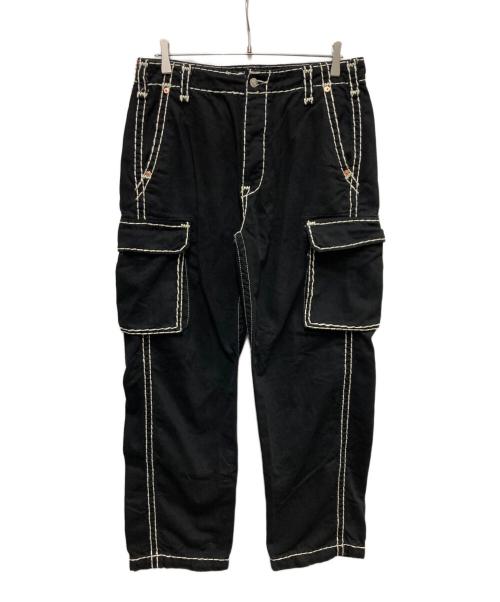 SUPREME（シュプリーム）SUPREME (シュプリーム) TRUE RELIGION (トゥルー レリジョン) Denim Cargo Pant ブラック サイズ:32の古着・服飾アイテム