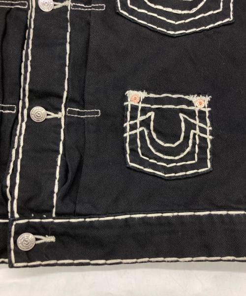 SUPREME（シュプリーム）SUPREME (シュプリーム) TRUE RELIGION (トゥルー レリジョン) denim trucker jacket ブラック サイズ:Lの古着・服飾アイテム