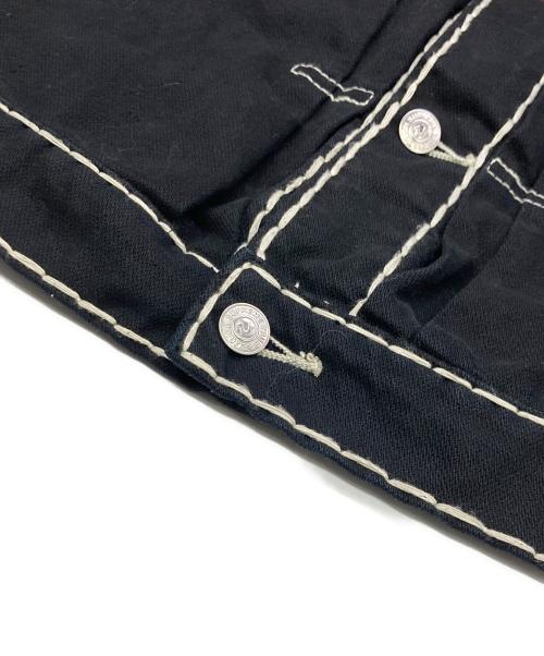 SUPREME（シュプリーム）SUPREME (シュプリーム) TRUE RELIGION (トゥルー レリジョン) denim trucker jacket ブラック サイズ:Lの古着・服飾アイテム