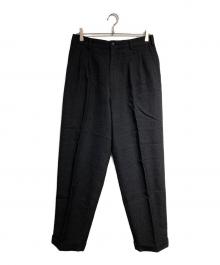 COMME des GARCONS HOMME（コムデギャルソン オム）の古着「2タックツイードスラックス」｜ブラック