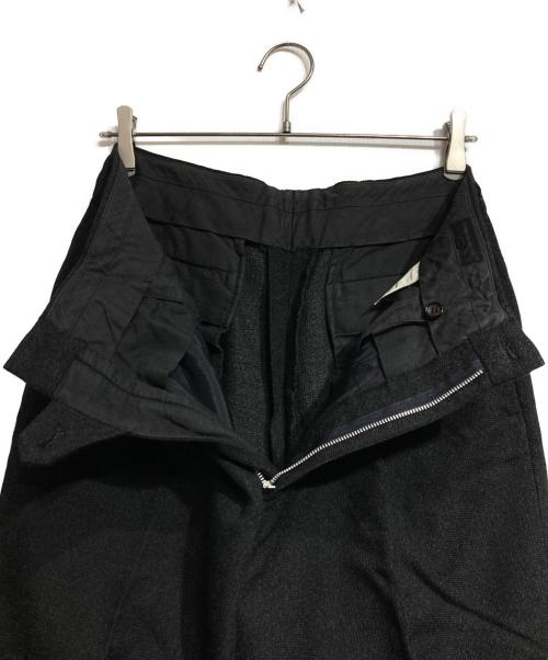 COMME des GARCONS HOMME（コムデギャルソン オム）COMME des GARCONS HOMME (コムデギャルソン オム) 2タックツイードスラックス ブラック サイズ:Mの古着・服飾アイテム