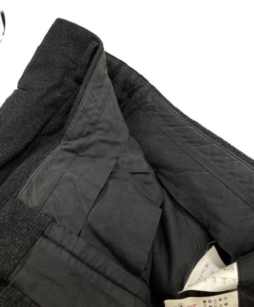 COMME des GARCONS HOMME（コムデギャルソン オム）COMME des GARCONS HOMME (コムデギャルソン オム) 2タックツイードスラックス ブラック サイズ:Mの古着・服飾アイテム