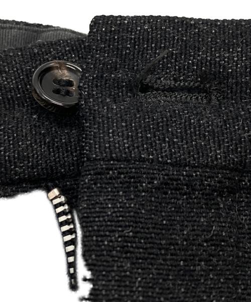 COMME des GARCONS HOMME（コムデギャルソン オム）COMME des GARCONS HOMME (コムデギャルソン オム) 2タックツイードスラックス ブラック サイズ:Mの古着・服飾アイテム