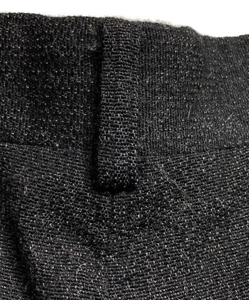 COMME des GARCONS HOMME（コムデギャルソン オム）COMME des GARCONS HOMME (コムデギャルソン オム) 2タックツイードスラックス ブラック サイズ:Mの古着・服飾アイテム
