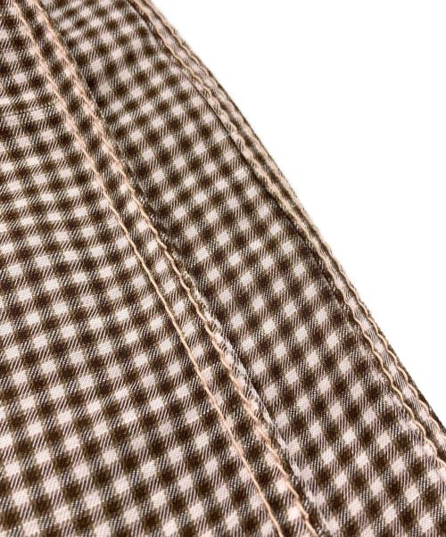 Acne studios（アクネ ストゥディオズ）Acne studios (アクネ ストゥディオズ) Piera Check Trousers/ピエラ チェック トラウザーズ ピンク×ブラウン サイズ:32の古着・服飾アイテム
