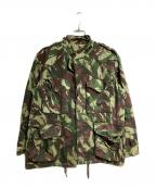 USEDユーズド）の古着「リザードカモミリタリーフィールドジャケット/Lizard Camo Military Field Jacket」｜ブラウン×グリーン
