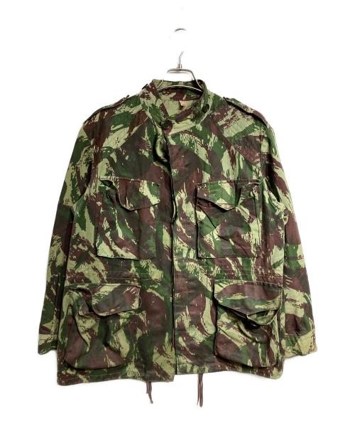 USED（ユーズド）USED (ユーズド) リザードカモミリタリーフィールドジャケット/Lizard Camo Military Field Jacket ブラウン×グリーン サイズ:Freeの古着・服飾アイテム