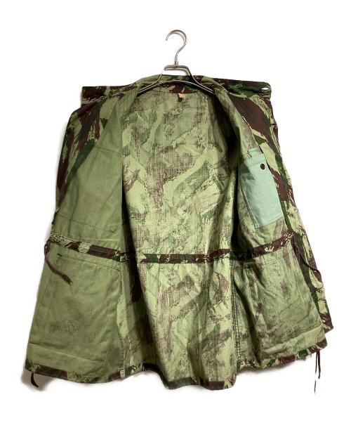 USED（ユーズド）USED (ユーズド) リザードカモミリタリーフィールドジャケット/Lizard Camo Military Field Jacket ブラウン×グリーン サイズ:Freeの古着・服飾アイテム