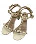 VALENTINO GARAVANI（ヴァレンティノ・ガラヴァーニ）の古着「ロックススタッズサンダル/Rockstud sandals」｜ベージュ