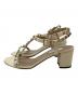VALENTINO GARAVANI (ヴァレンティノ・ガラヴァーニ) ロックススタッズサンダル/Rockstud sandals ベージュ サイズ:23.5cm：14000円