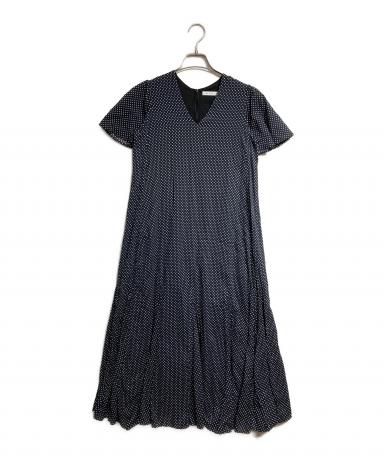 MARIHA マリハ ノースリーブ ロングワンピース ドット柄　size36 中古・古着通販】MARIHA (マリハ) ドットロングワンピース ブラック
