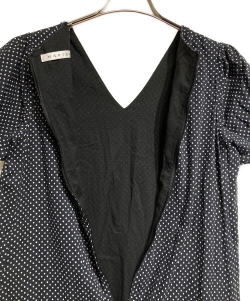 MARIHA（マリハ）MARIHA (マリハ) ドットロングワンピース ブラック サイズ:36の古着・服飾アイテム