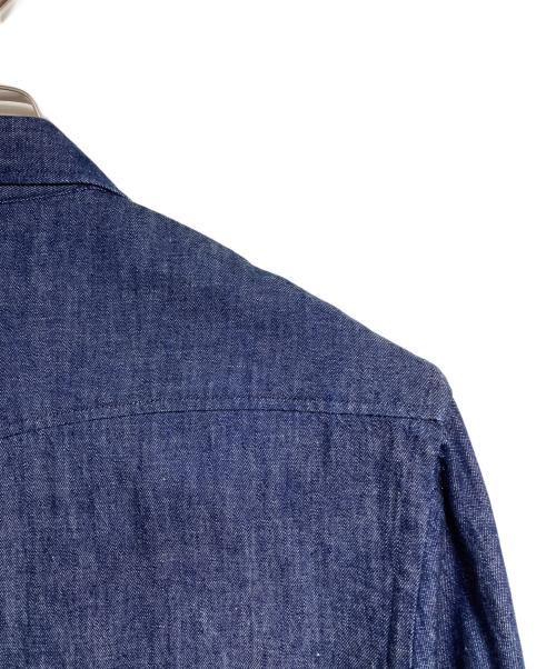 maison kitsune（メゾンキツネ）maison kitsune (メゾンキツネ) デニムシャツワンピース インディゴ サイズ:38の古着・服飾アイテム