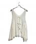 Adam et Rope（アダム エ ロペ）の古着「ヘムレースシアージレ/Hem lace sheer vest」｜ホワイト