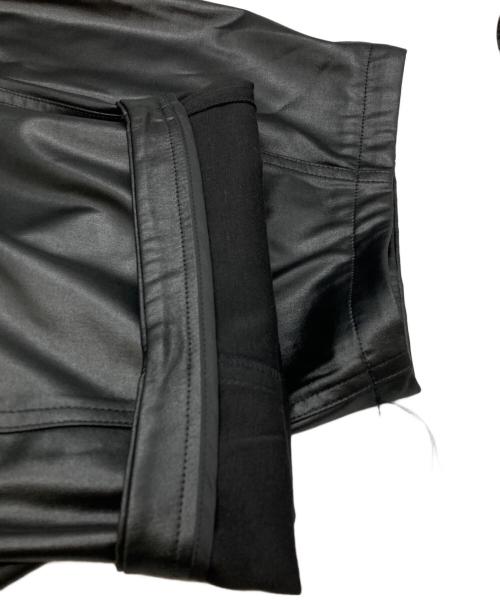 Adam et Rope（アダム エ ロペ）Adam et Rope (アダム エ ロペ) グロスボンディングコクーンパンツ/Gloss-finish bonded cocoon pants ブラック サイズ:36の古着・服飾アイテム