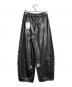 Adam et Rope (アダム エ ロペ) グロスボンディングコクーンパンツ/Gloss-finish bonded cocoon pants ブラック サイズ:36：8000円