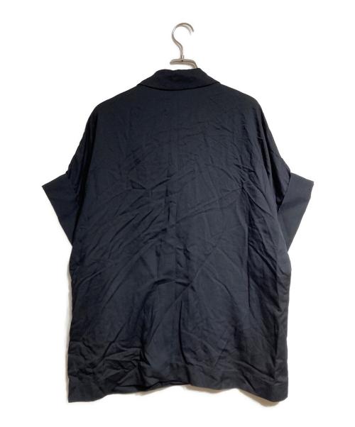 Adam et Rope（アダム エ ロペ）Adam et Rope (アダム エ ロペ) ショートスリーブシャツジャケット/Short-sleeve shirt jacket ブラック サイズ:Fの古着・服飾アイテム