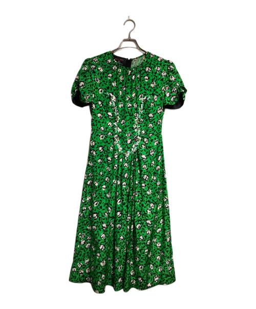 MARC JACOBS（マークジェイコブス）MARC JACOBS (マークジェイコブス) シルクビジューワンピース グリーン サイズ:2の古着・服飾アイテム