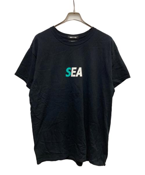 WIND AND SEA（ウィンダンシー）WIND AND SEA (ウィンダンシー) ATMOS (アトモス) コラボTシャツ ブラック サイズ:Lの古着・服飾アイテム