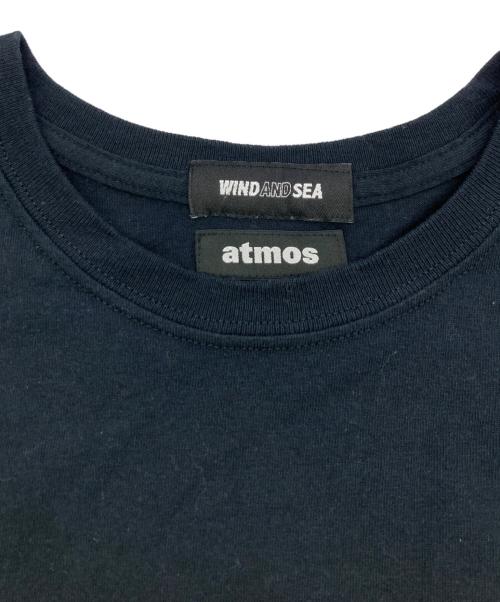 WIND AND SEA（ウィンダンシー）WIND AND SEA (ウィンダンシー) ATMOS (アトモス) コラボTシャツ ブラック サイズ:Lの古着・服飾アイテム