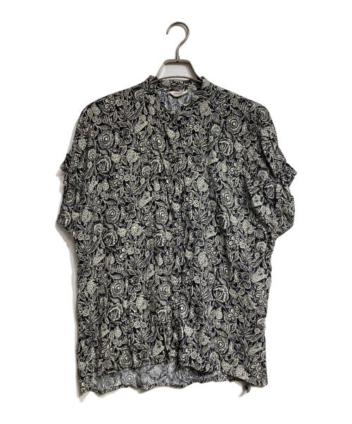 journal standard L'essage（ジャーナルスタンダード レサージュ）journal standard L'essage (ジャーナルスタンダード レサージュ) DEVEAUX GOLDラメモノトーンシャツ/Monotone shirt with metallic thread ブラック サイズ:－の古着・服飾アイテム