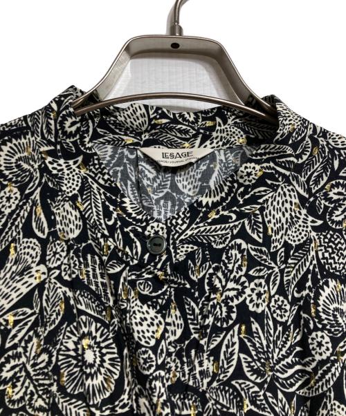 journal standard L'essage（ジャーナルスタンダード レサージュ）journal standard L'essage (ジャーナルスタンダード レサージュ) DEVEAUX GOLDラメモノトーンシャツ/Monotone shirt with metallic thread ブラック サイズ:－の古着・服飾アイテム