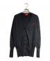 Vivienne Westwood RED LABEL（ヴィヴィアンウエストウッドレッドレーベル）の古着「オーブ刺繍カーディガン/Orb-embroidered cardigan」｜ブラック