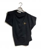 Vivienne Westwoodヴィヴィアンウエストウッド）の古着「オーブ刺繍変形カットソー/Asymmetric Cut-and-Sew Top」｜ブラック