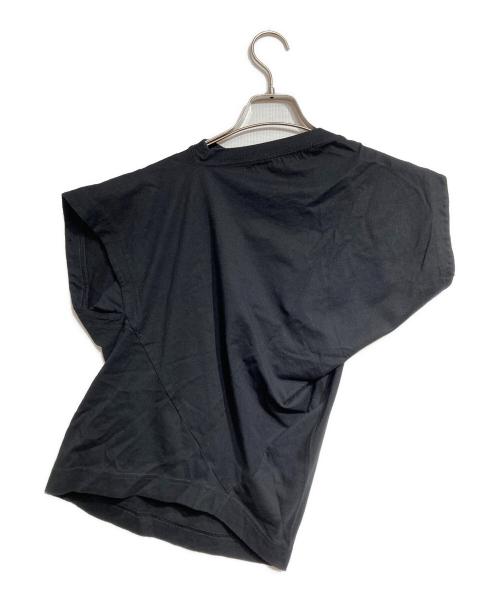 Vivienne Westwood（ヴィヴィアンウエストウッド）Vivienne Westwood (ヴィヴィアンウエストウッド) オーブ刺繍変形カットソー/Asymmetric Cut-and-Sew Top ブラック サイズ:Mの古着・服飾アイテム