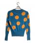 Vivienne Westwood RED LABEL (ヴィヴィアンウエストウッドレッドレーベル) オーブ刺繍ドットカーディガン/Polka-dot cardigan オレンジ×ブルー サイズ:3：14000円