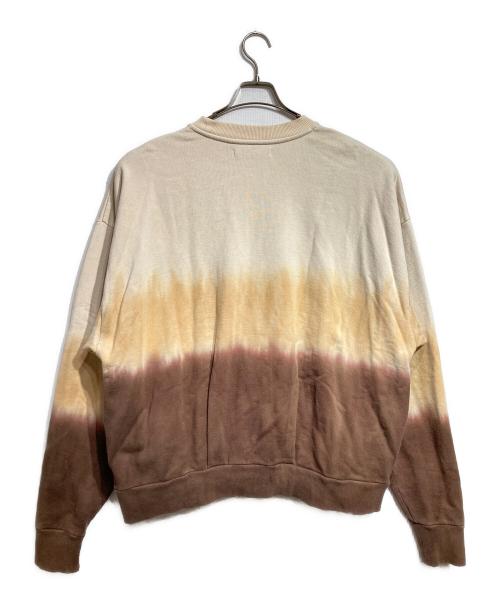 AMBERGLEAM（アンバーグリーム）AMBERGLEAM (アンバーグリーム) Tiedye Pile Pullover/タイダイ パイル プルオーバー ブラウン×ベージュ サイズ:Lの古着・服飾アイテム