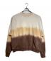 AMBERGLEAM（アンバーグリーム）の古着「Tiedye Pile Pullover/タイダイ パイル プルオーバー」｜ブラウン×ベージュ