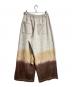 AMBERGLEAM (アンバーグリーム) iedye Pile Pants ブラウン×ベージュ サイズ:ＸＬ：10000円