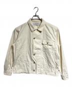 BALバル）の古着「CREW HERRINGBONE OVER SHIRT」｜ベージュ