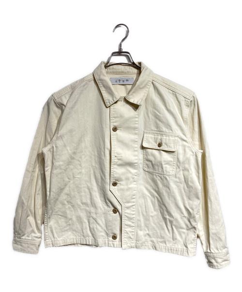 BAL（バル）BAL (バル) CREW HERRINGBONE OVER SHIRT ベージュ サイズ:1の古着・服飾アイテム