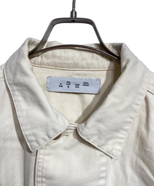 BAL（バル）BAL (バル) CREW HERRINGBONE OVER SHIRT ベージュ サイズ:1の古着・服飾アイテム