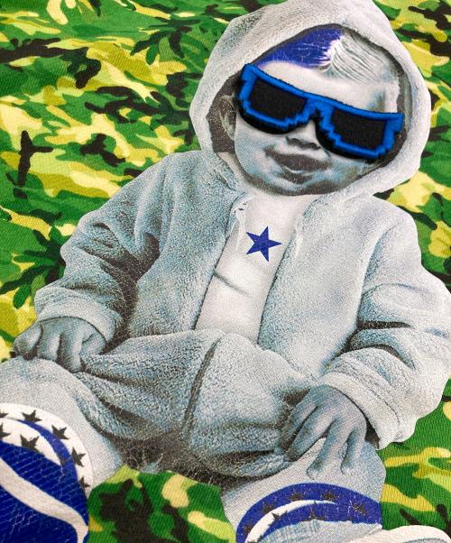 StarLean（スターリアン）StarLean (スターリアン) HEART 3D BABY HOODIE グリーン サイズ:XXLの古着・服飾アイテム