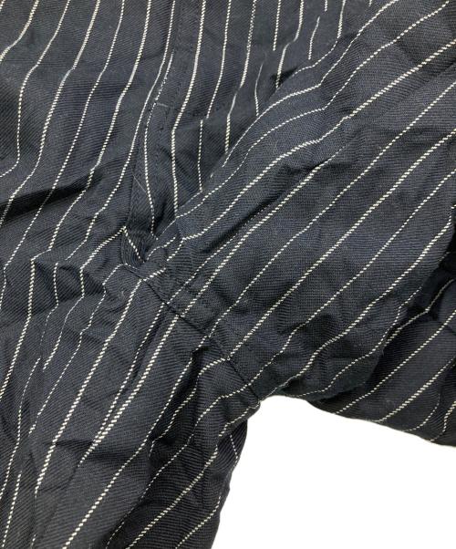 stussy（ステューシー）stussy (ステューシー) 24SS/VOLUME PLEATED SHORT WRINKLED STRIPE ネイビー サイズ:30の古着・服飾アイテム