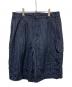 stussy（ステューシー）の古着「24SS/VOLUME PLEATED SHORT WRINKLED STRIPE」｜ネイビー