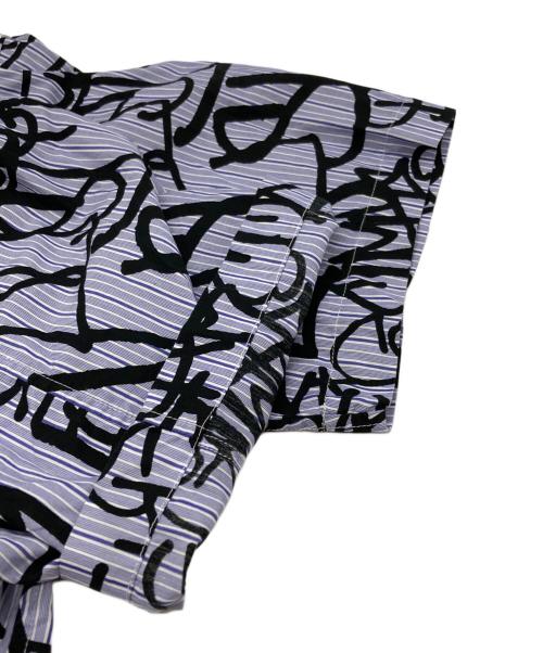 SUPREME（シュプリーム）Supreme (シュプリーム) COMME des GARCONS SHIRT (コムデギャルソンシャツ) Cotton Graphic S/S Shirt/コットングラフィックショートスリーブシャツ ブルー サイズ:Lの古着・服飾アイテム