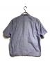 COMME des GARCONS HOMME (コムデギャルソン オム) ヴィンテージスプリットズラシロゴ オープンカラーシャツ ブルー サイズ:FREE：35000円